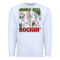 White Jingle Bell Rockin' Premium Sweatshirt - BundleAndBundleShop