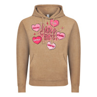 Vintage Coffee you are enough valentines day Vintage Hoodie - LillyAllenDesigns