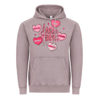 Vintage Zinc you are enough valentines day Vintage Hoodie - LillyAllenDesigns