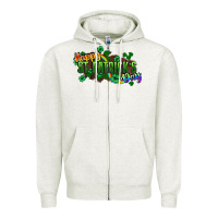 Oatmeal Heather Happy St. Patrick's Day Zipper Hoodie - HowdyJamesFarm
