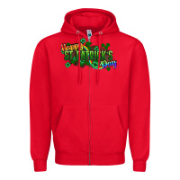 Red Happy St. Patrick's Day Zipper Hoodie - HowdyJamesFarm