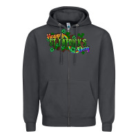 Smoke Happy St. Patrick's Day Zipper Hoodie - HowdyJamesFarm