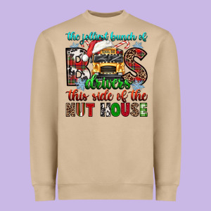 The Jolliest Bunch Of Drivers This Side Of The Nut Heavyweight Sweatshirt Designed By Texasbilliewilder