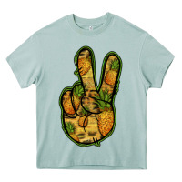 Arona Pineapple Peace Sign Heavy Core Tee - Jasminsmagicworld