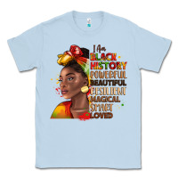 Dusty Blue i am black history Classic Tee - LillyAllenDesigns