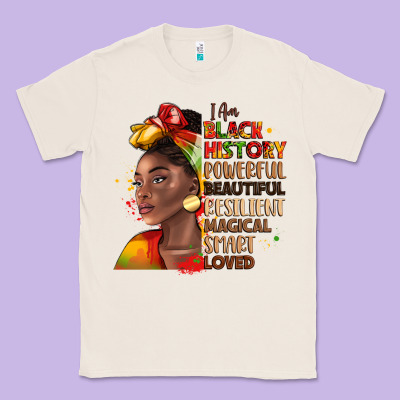 I Am Black History Classic Tee Designed By Lillyallendesigns