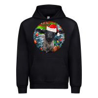 Black christmas suffolk baby sheep ornament Urban Hoodie - LillyAllenDesigns
