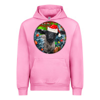 Fuchsia Pink christmas suffolk baby sheep ornament Urban Hoodie - LillyAllenDesigns