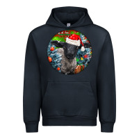 Navy christmas suffolk baby sheep ornament Urban Hoodie - LillyAllenDesigns