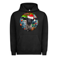 Pigment Black christmas suffolk baby sheep ornament Urban Hoodie - LillyAllenDesigns