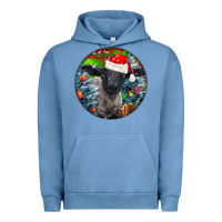 Pigment Pebble Blue christmas suffolk baby sheep ornament Urban Hoodie - LillyAllenDesigns