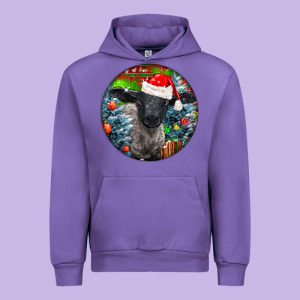 Christmas Suffolk Baby Sheep Ornament Urban Hoodie Designed By Lillyallendesigns