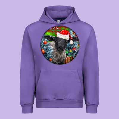 Christmas Suffolk Baby Sheep Ornament Urban Hoodie Designed By Lillyallendesigns