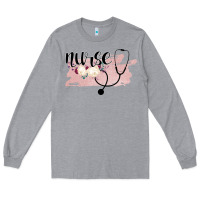 Heather Grey Nurse Floral Long Sleeve Tee - Bettercallsaul