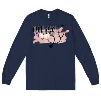 Navy Nurse Floral Long Sleeve Tee - Bettercallsaul