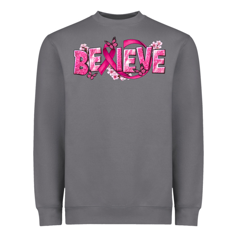Cancer Believe Heavyweight Sweatshirt by NancyCooperArtShop | Teevron
