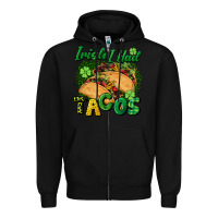 Black Irish i had tacos Zipper Hoodie - CowGirlArtShop