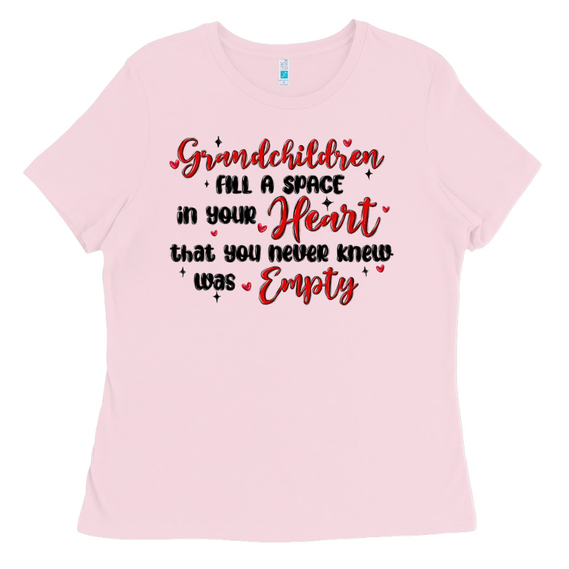 Grandchildren Fill A Space In Your Heart Ladies Tee by MaliasSmallBusiness | Teevron