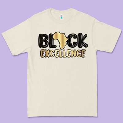 Black Excellence Premium Tee Designed By Maliassmallbusiness