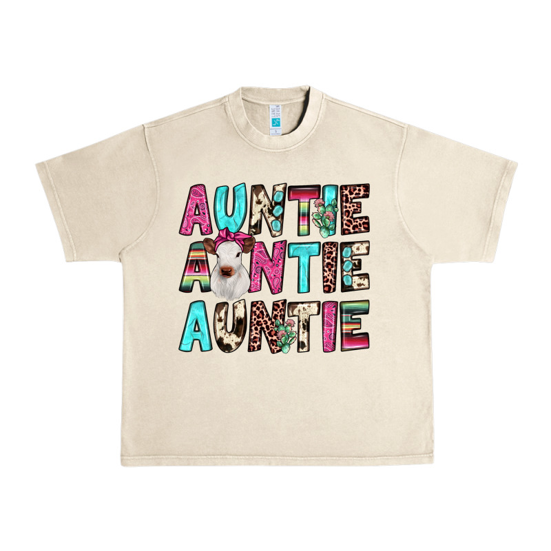 Auntie Heifer Cactus Urban Heavy Tee by JahusDesignShop | Teevron