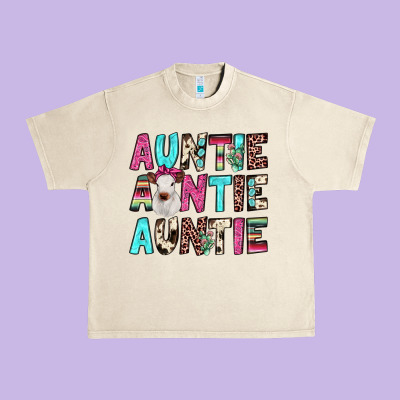 Auntie Heifer Cactus Urban Heavy Tee Designed By Jahusdesignshop