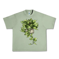 Oil Green Golden Pothos Urban Heavy Tee - LillyAllenDesigns