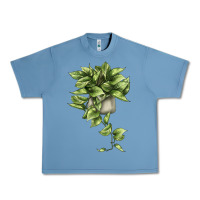 Pebble Blue Golden Pothos Urban Heavy Tee - LillyAllenDesigns