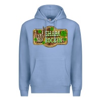 Colony Blue Shamrockin' St. Patrick's Day Premium Hoodie - OliviaCreatesArt