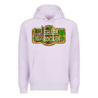 Lilac Shamrockin' St. Patrick's Day Premium Hoodie - OliviaCreatesArt