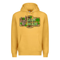 Mustard Shamrockin' St. Patrick's Day Premium Hoodie - OliviaCreatesArt