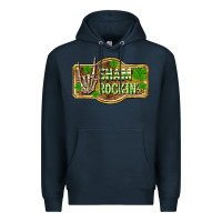 Navy Shamrockin' St. Patrick's Day Premium Hoodie - OliviaCreatesArt