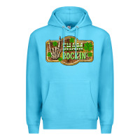 Ocean Blue Shamrockin' St. Patrick's Day Premium Hoodie - OliviaCreatesArt