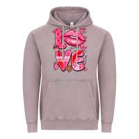 Vintage Zinc love with lips Vintage Hoodie - LillyAllenDesigns