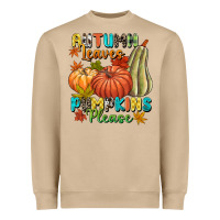 Mushroom Autumn leaves pumpkins please Heavyweight Sweatshirt - NancyCooperArtShop