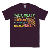 Plum your crazy is showing cow Classic Tee - LillyAllenDesigns