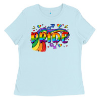 Baby Blue pride Ladies Tee - MaliasSmallBusiness