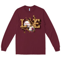 Burgundy Love Softball Long Sleeve Tee - Bettercallsaul