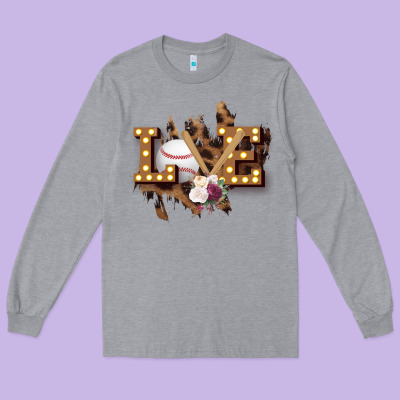 Love Softball Long Sleeve Tee Designed By Bettercallsaul