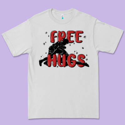 Free Hugs Premium Tee Designed By Maliassmallbusiness