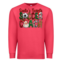 Cardinal Santa's Favorite Soccer Coach For Christmas Premium Sweatshirt - FaDigitalArtStudio