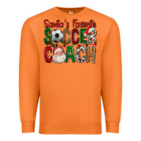 Carrot Santa's Favorite Soccer Coach For Christmas Premium Sweatshirt - FaDigitalArtStudio