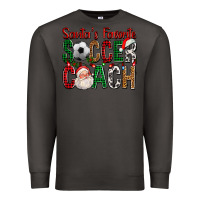 Smoke Santa's Favorite Soccer Coach For Christmas Premium Sweatshirt - FaDigitalArtStudio