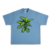 Pebble Blue Dumb Cane Urban Heavy Tee - LillyAllenDesigns