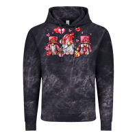 Cloud Black valentine's day gnomes Vintage Hoodie - LillyAllenDesigns