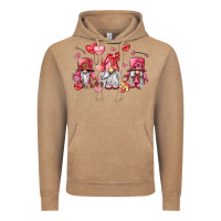 Vintage Coffee valentine's day gnomes Vintage Hoodie - LillyAllenDesigns