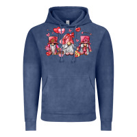 Vintage Denim valentine's day gnomes Vintage Hoodie - LillyAllenDesigns