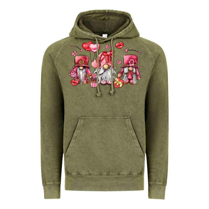 Valentine's Day Gnomes Vintage Hoodie by LillyAllenDesigns | Teevron