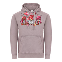 Vintage Zinc valentine's day gnomes Vintage Hoodie - LillyAllenDesigns