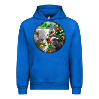 Cobalt christmas southdown baby sheeps Urban Hoodie - LillyAllenDesigns