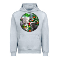 Heather Grey christmas southdown baby sheeps Urban Hoodie - LillyAllenDesigns